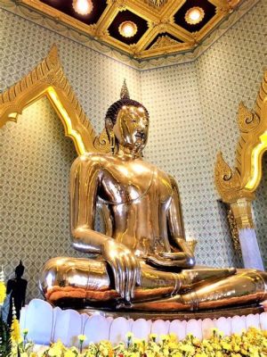  Sukothai Buddha - Opulent Golden Majesty and Serene Spiritual Depth!